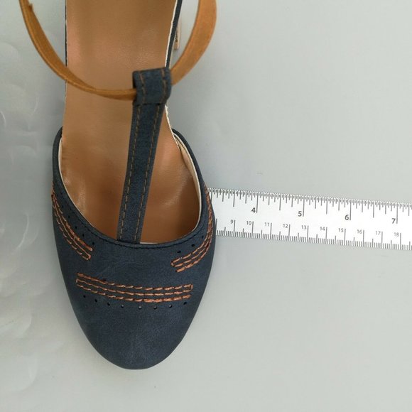 Womens T- Strap Ankle Strap High Heel Pump EUR 36 NEW - Picture 7 of 8